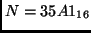 $N = 35A1\sb{16}$