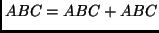 $ABC = ABC
+ ABC$
